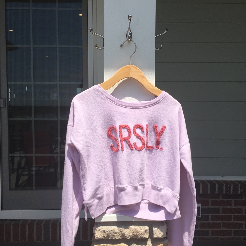 Cute pastel cropped pullover